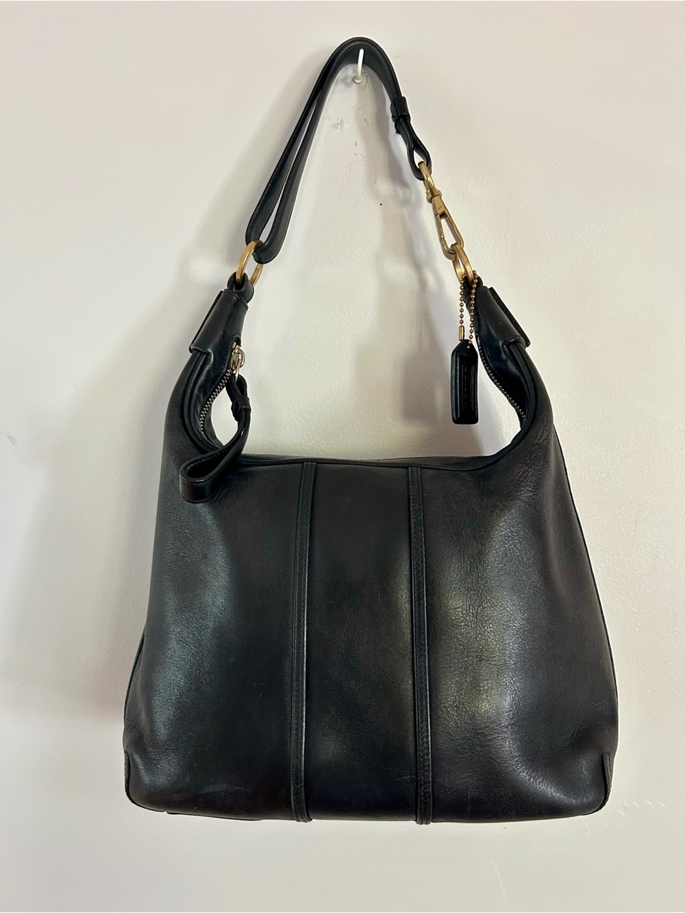 Vintage Coach Amanda Small Hobo Soho Y2K Black Leather Classic Purse